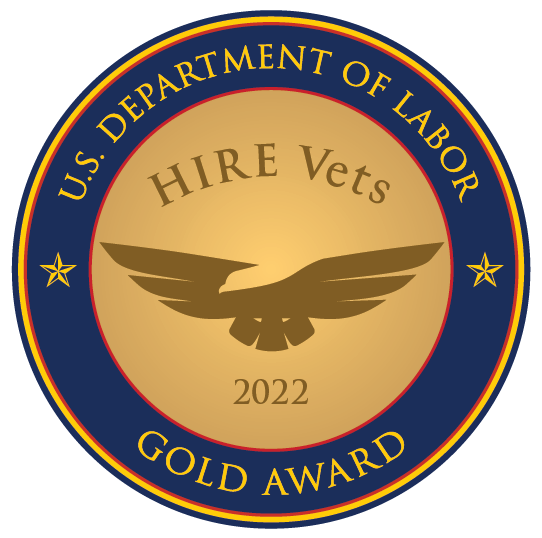 HIRE Vets Gold Award 2022